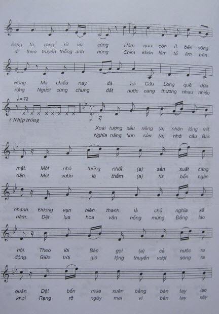 Sheet nhạc Đường Bốn Mùa Xuân 2